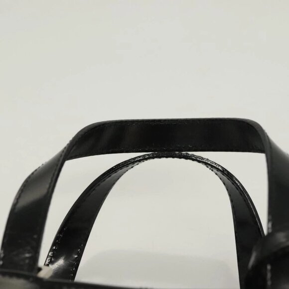 GUCCI Hand Bag Enamel 2way Black Gold 000 2113 - Picture 7 of 16